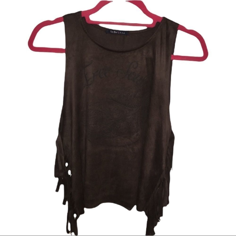 Tres Bien faux suede shirt